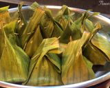 รูปขั้นตอนการทำที่ 9 ของ ห่อหมกหัวปลีเนื้อไก่บด Banana Flower Recipe