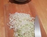 A picture of step 2 of Mother in Law's cabbage pancakes.