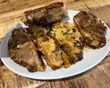 A picture of step 10 of Quite crispy lamb chops.