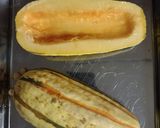 A picture of step 1 of Roasted delicata squash.