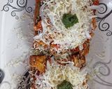 A picture of step 4 of Egg masala toast.