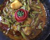 A picture of step 7 of Cluster beans sabzi/ gavarfali sabji.