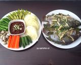รูปขั้นตอนการทำที่ 1 ของ ~แจ่วมะเขือเทศ & มะกอก~ปลานึ่ง & ผักนึ่ง~