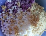 A picture of step 1 of Purple Yam Sago Vada.