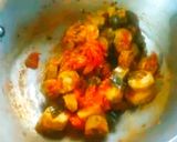 A picture of step 5 of South indian style ridge gourd chutney.