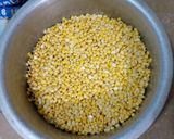 A picture of step 2 of Chanay ki daal ki Katliyan.
