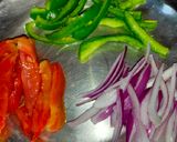 A picture of step 1 of Vegetables Pizza.