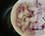 A picture of step 3 of Bhindi curry/ladies finger curry.