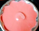 A picture of step 6 of Gulab jamun stuffed strawberry lassi panna cotta.