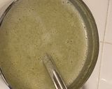 A picture of step 4 of Pesarattu masala dosa.