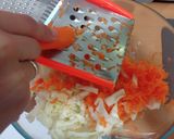 Foto del paso 1 de la receta: Ensalada de col, zanahoria y manzana con salsa de yogurt y mostaza