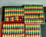 Foto langkah ke 14 dari resep Mini rainbow roll cake.