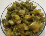 A picture of step 4 of Beans Sabji.