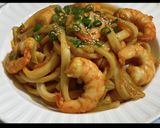 A picture of step 8 of Shrimp Stir-Fried Udon.