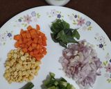 A picture of step 1 of Suji Upma.