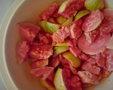 A picture of step 1 of Guava smoothie.