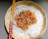 Hình bước làm 4 của món Miến sốt bò bằm
