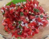 A picture of step 3 of Mexican Salsa with nachos.