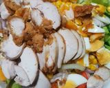 Gambar langkah 2 resipi Fried Chicken Garden Salad.