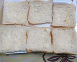 A picture of step 3 of Chicken & veg mayonnaise cheese sandwich.