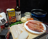 Foto del paso 1 de la receta: Merluza con marisco y langostinos en salsa