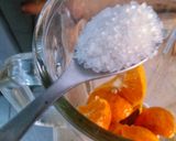 A picture of step 3 of Yummy 🍊 orange juice.