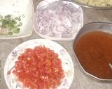 A picture of step 1 of Chana chat🍽😋.
