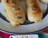 A picture of step 8 of Achari pizza roll.