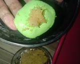 Foto langkah ke 2 dari resep Klepon Ketan Unti Kelapa Kenyal No Kapur Sirih.