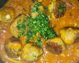 Foto del paso 7 de la receta: Albóndigas de espinacas en salsa de confit de pato