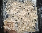 Foto del paso 4 de la receta: Tallarines al huevo caseros, a mano. #micocina