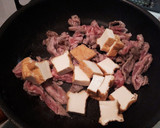 A picture of step 5 of Stir-Fried Spring Cabbage, Thinly Sliced Pork, and Fried Tofu with Miso.