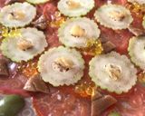 Foto del paso 10 de la receta: Carpaccio de tomate, alficoz, salazones y caviaroli