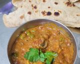 A picture of step 11 of Mushroom Matar Masala.