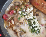 Foto del paso 4 de la receta: Champiñones revueltos con gambas y espárragos verdes