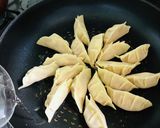 A picture of step 2 of How to Pan-Fry Gyoza (Homemade or Frozen) Perfectly.
