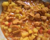 A picture of step 8 of Soya Papaya Curry.