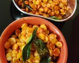 A picture of step 3 of Fried Matar Dal.