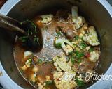 A picture of step 3 of Hyderabadi Gobhi Gosht.