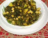A picture of step 5 of Chola Shaker Ghonto Bengali Style.