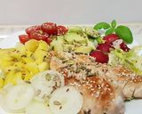 Pas rețetă Salată cu piept de pui la grătar, mango și avocado 3 fotografie