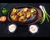 Schezwan Potato Pizza Bites recipe step 3 photo