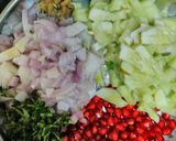 A picture of step 1 of Mixed raita.