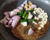 A picture of step 3 of Chickpea Spinach Pearls in Peanut rice And Cucumber Peanut raita.