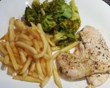 Roston csirkemell vegyes körettel recept fázis 4 fotója