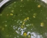 A picture of step 10 of Winter homemade palak saag, peas, corn soup.