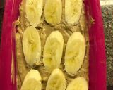 A picture of step 6 of Banana Bread - vegan and GF.