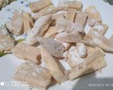 A picture of step 2 of Paper like crunchy paneer.