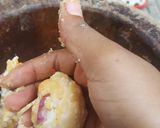 A picture of step 3 of Yam balls.