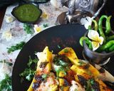 A picture of step 6 of Poha dhokla.